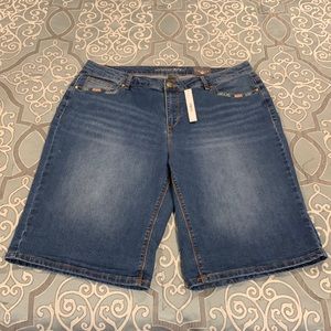 Avenue Denim Bermuda Shorts